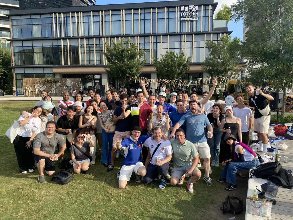 AFRC members, friends and partners gathering before France vs Japan in Tokyo